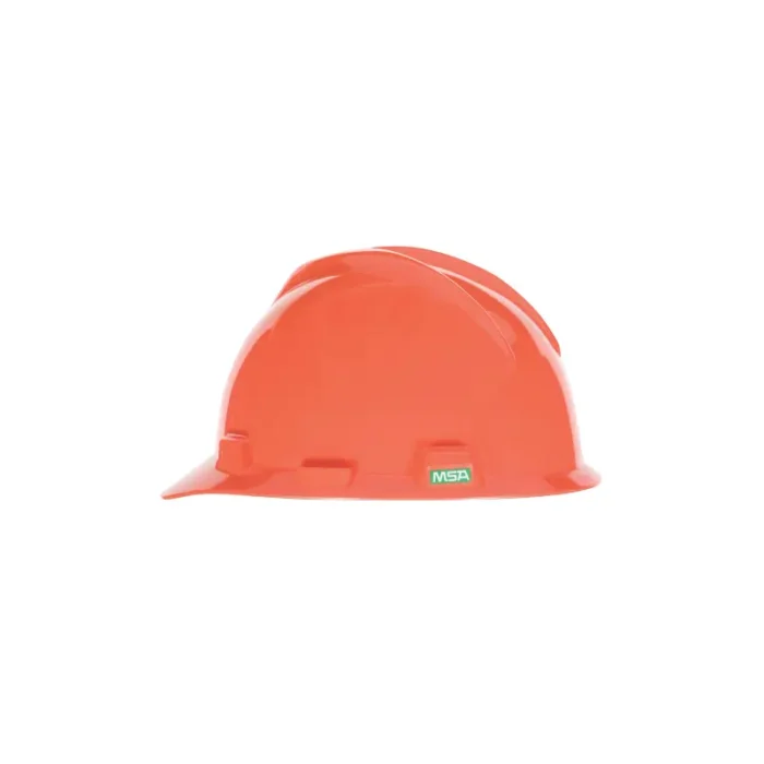 MSA 475361 V-Gard Slotted Cap, Orange, w/Fas-Trac III Suspension - Image 1