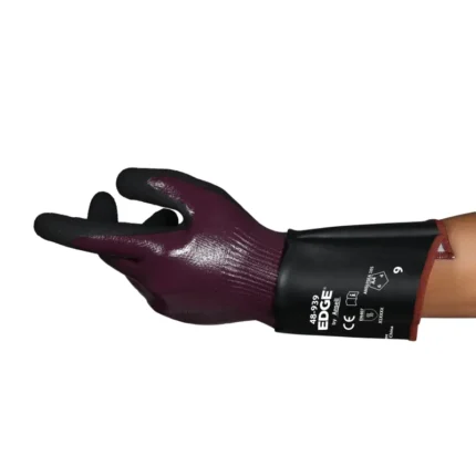 Ansell 48-939 EDGE Medium-Duty Cut-Resistant Gloves, Nitrile-Coated Gauntlet - Size 12 - XXXL - 12 Pairs