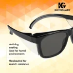 Kleenguard 49311 V30 Maverick Safety Glasses - Grey Lens - Black - Anti-Fog - Image 2