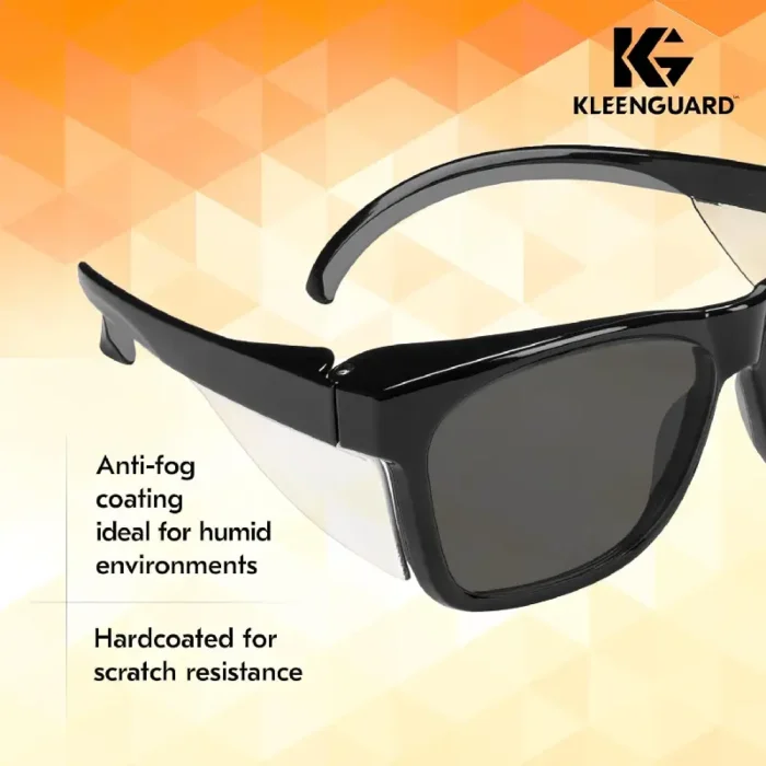 Kleenguard 49311 V30 Maverick Safety Glasses - Grey Lens - Black - Anti-Fog - Image 2