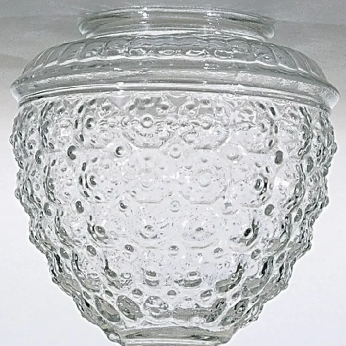 Satco 50-112 Pineapple Glass Shade; Height 6.00 inch; Fitter 3-1/4 inch; Diameter 5-1/2 inch - Image 1