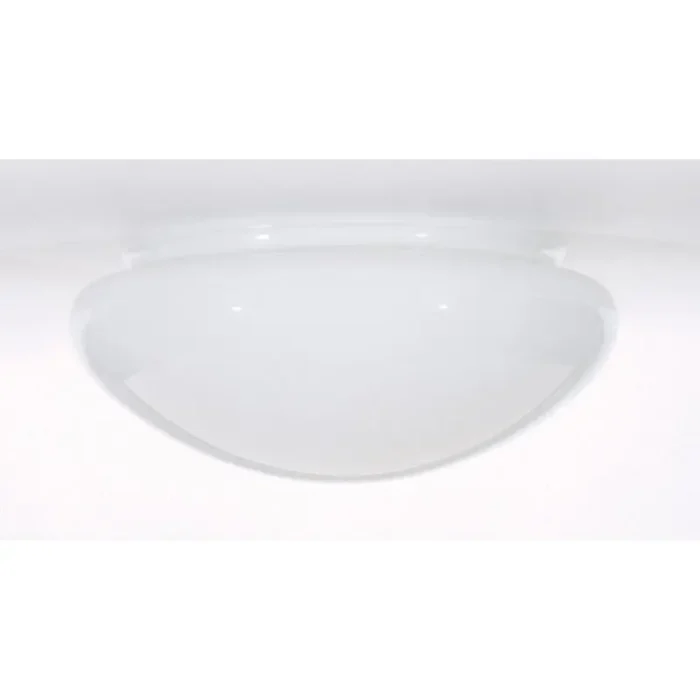Satco 50-330 8 Inch Mushroom Glass Shade; 9-1/2 inch Diameter; 7-7/8 inch Fitter; 4 inch Height; Sprayed White Inside - Image 1