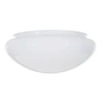 Satco 50-331 - 10 Inch Mushroom Glass Shade; 11-1/2 inch Diameter; 9-7/8 inch Fitter; 4-9/16 inch Height; Sprayed White Inside