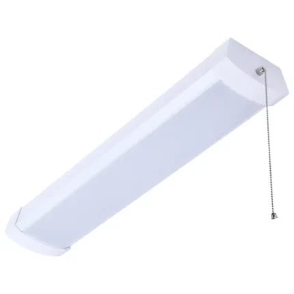 Satco 65-1212 - LED 2 Foot Wrap with Pull Chain; 20 Watts; 27K/30K/35K/40K/50K CCT Selectable; White Finish; 120 Volt