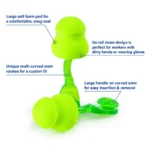 Moldex 6940 Glide Uncorded Foam Twist and Push-In Earplug - 100 Pairs - Image 3