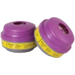 Honeywell North 7583P100L Organic Vapor and Acid Gas (OV/AG) Respirator Cartridge and P100 Filter - 1 Pair