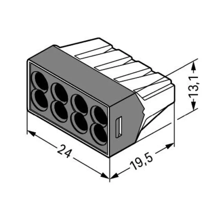 WAGO 773-168 Wall-Nuts Push Wire Connector - Image 2