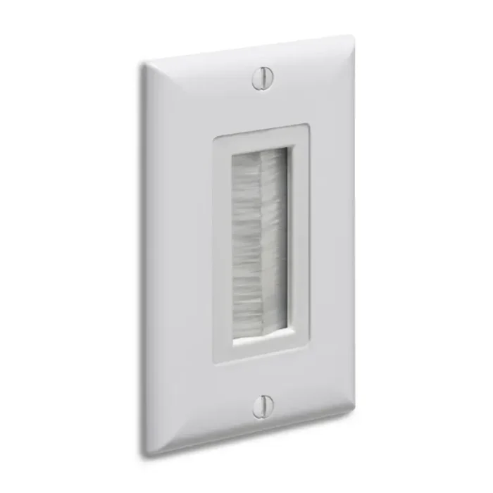 Arlington CED135WP Cable Entry Device with Brush-style Opening - 1 Gang - Image 1