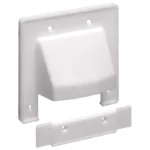 Arlington CER2 Reversible Low-Voltage Cable Entrance Plate - 2 Gang