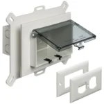 Arlington DBHS1CGC 1-Gang Low Profile InBox with Grounding Clip