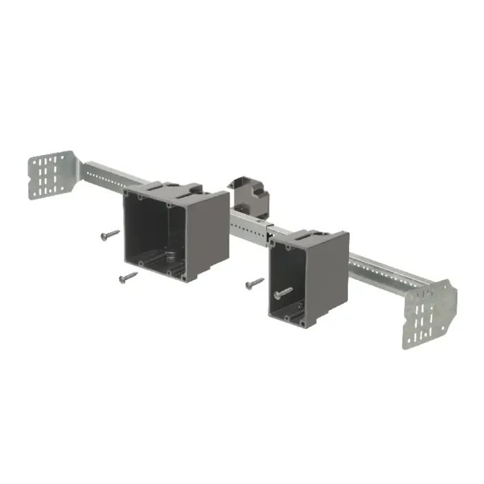 Arlington SL1B24 SliderBar Adjustable Box Kit - 1 Gang - 15" - 24" - Image 1