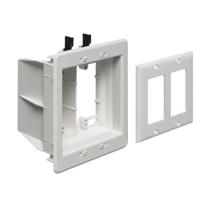 Arlington TVBU505GC 2-Gang Recessed TV Box for Power and Low Voltage - Image 1