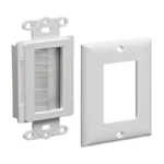 Arlington CED135WP Cable Entry Device with Brush-style Opening - 1 Gang - Image 2