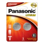 Panasonic CR2032 3V Lithium Coin Battery - 2 Pack