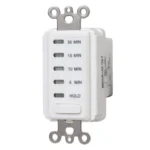 Intermatic EI200W In-Wall Electronic Countdown Timer – 120 VAC, 60 Hz, Preset Times 5,10,15,30 Minute, With Hold, White - Image 2