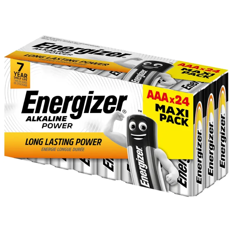 EN92 Energizer Industrial AAA Alkaline Batteries EN92 - 24 Pack - Image 1