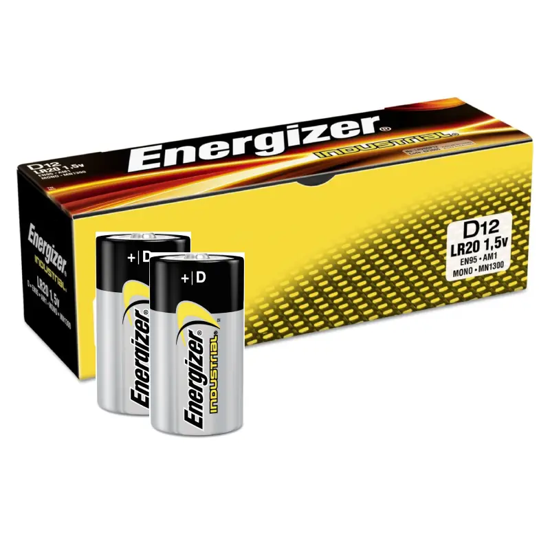 EN95 Energizer Industrial D Alkaline Batteries EN95 - 12 Pack - Image 1