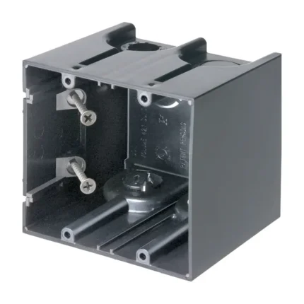 Arlington F102GC Screw-On Non-Metallic Vapor Box for Devices with Grounding Clip