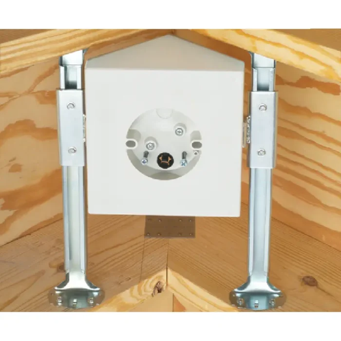 Arlington FBX900 Fan & Fixture Mounting Box with Adjustable Brackets for New Construction - Image 2