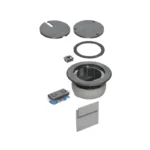 Arlington FLBC4560DBL Rectangular Recessed Floor Box Cover Kit, Dark Bronze
