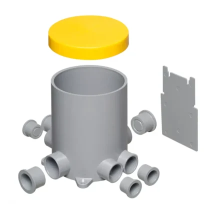 Arlington FLBC500 5.5 Inch Concrete Floor Box Kit,  Heavy Duty Plastic
