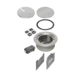 Arlington FLBC5540NL Recessed Cover Kits for 5.5 Inch Concrete Floor Box, Nickel