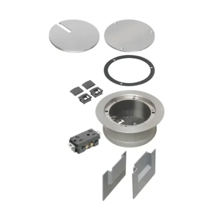 Arlington FLBC5540NL Recessed Cover Kits for 5.5 Inch Concrete Floor Box, Nickel