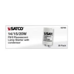 Satco FS-2 Fluorescent Starter - 2-Pin - Compatible with 14W/15W/20W Lamps - Image 3