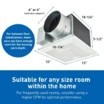 Panasonic FV-0511VKL3 WhisperGreen Select LED 50-80-110 CFM - Image 3
