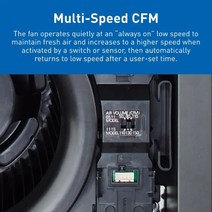 Panasonic FV-0511VKS3 WhisperGreen Select Multi-Speed 30 to 110 CFM - Image 4