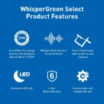 Panasonic FV-0511VKSL3 WhisperGreen Select LED & Multi-Speed 30 to 110 CFM - Image 2