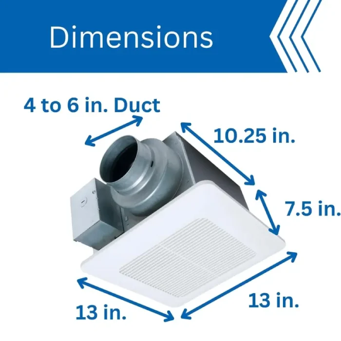 Panasonic FV-0511VQ1 WhisperCeiling DC Ventilation Fan - Image 5
