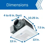 Panasonic FV-0511VQCL1 WhisperSense LED & Humidity Exhaust Fan - Image 5