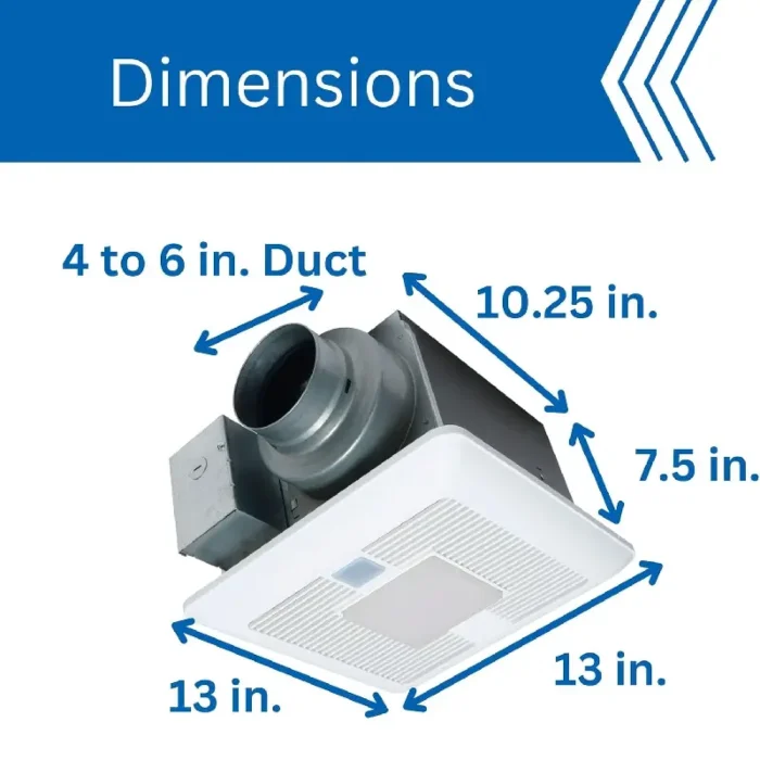 Panasonic FV-0511VQCL1 WhisperSense LED & Humidity Exhaust Fan - Image 5