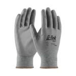 PIP Safety G-Tek 33-G125 Seamless Knit Nylon Blend Glove with Polyurethane Coated Flat Grip, Gray - Size 6 - XS - 12 Pairs