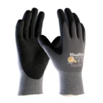 PIP Safety ATG 34-844 MaxiFlex Seamless Knit Nylon Glove with Nitrile Coated MicroFoam Grip, Micro Dot Palm - Size 6 - XS - 12 Pairs