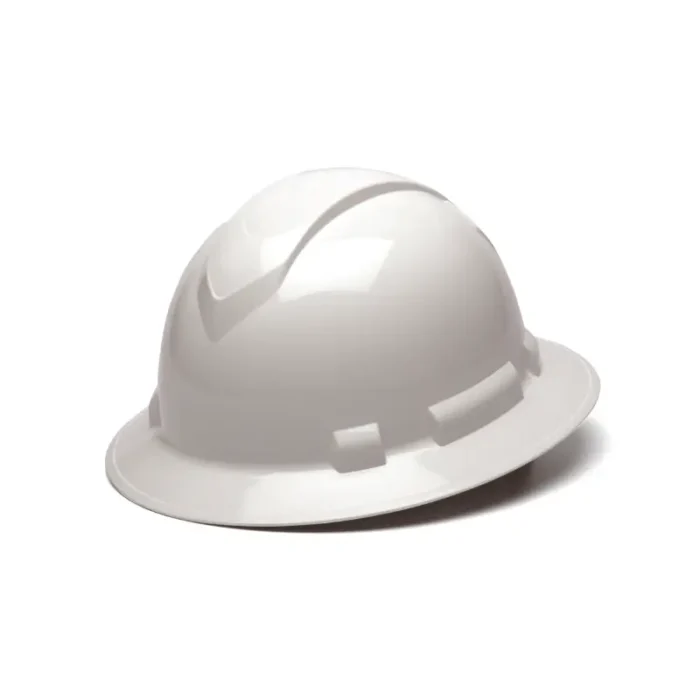 Pyramex HP54111 Ridgeline Full Brim Hard Hat 4 Point Ratchet Suspension, Black - Image 2