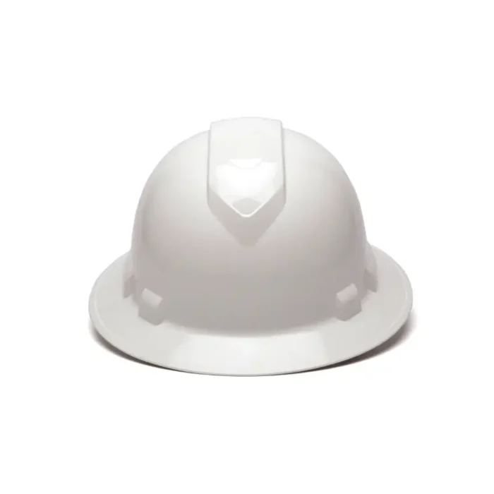 Pyramex HP54111 Ridgeline Full Brim Hard Hat 4 Point Ratchet Suspension, Black - Image 1