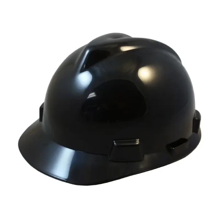 MSA 492559 V-Gard Slotted Cap, Black, w/Fas-Trac III Suspension - Image 1