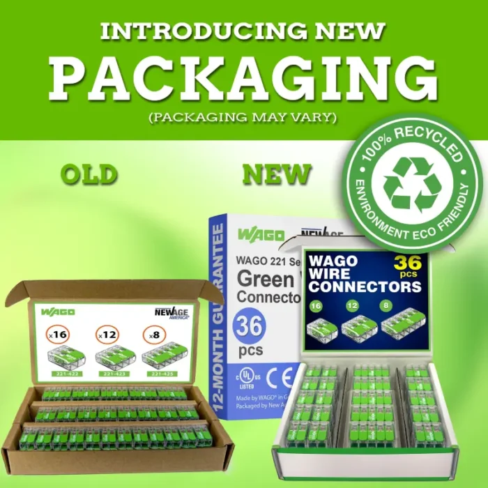 WAGO 221 Series Green Range 36pc Compact Splicing Wire Connectors Assortment - Image 7