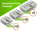 WAGO 221 Ex Series 25pc 12AWG Compact Splicing Wire Connectors Assortment - Image 2
