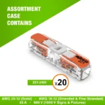 WAGO 221-2401 20pc Inline Compact Splicing Wire Connectors Assortment - Image 2