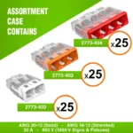 WAGO 2773 Series 75pc Push In Compact Splicing Wire Connectors Assortment - Image 2