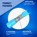 New Age America HDPE Heat Shrink Butt Connector 22-18 AWG, Red - 2,500PCS Bulk Pack - Image 4