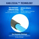 New Age America HDPE Heat Shrink Butt Connector 22-18 AWG, Red - 2,500PCS Bulk Pack - Image 3