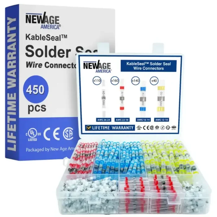 New Age America 450 PCS Solder Seal Wire Connectors - KableSeal - Image 1