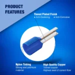 New Age America Wire Ferrules Insulated 20 AWG, Gray - 1,000PCS Bulk Pack - Image 3