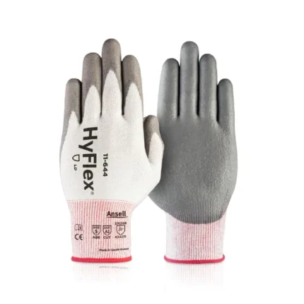 Ansell 11-644 HyFlex Cut-Resistant Work Gloves, Foam Nitrile Palm Coating - Size 9 - L - 12 Pairs