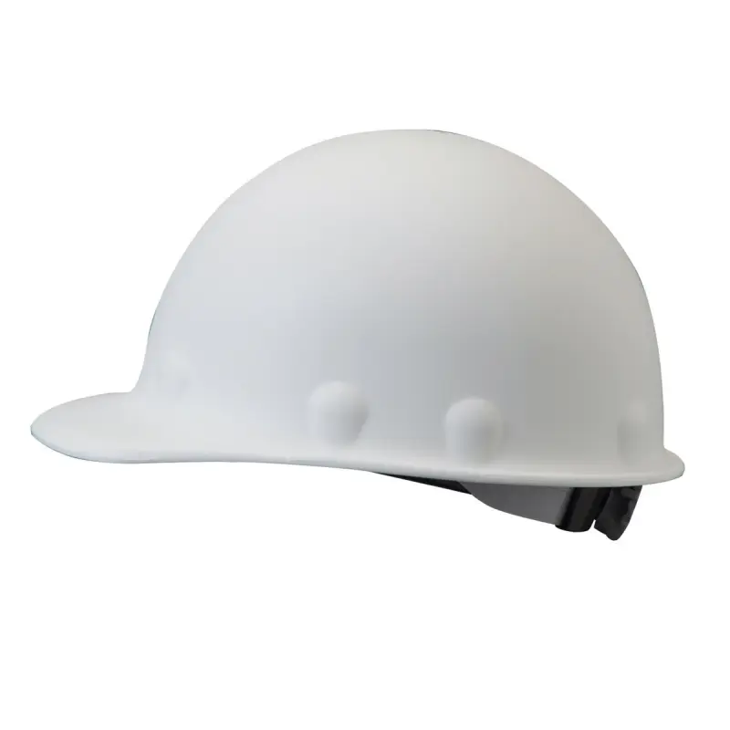 P2ARW01 Honeywell Fibre‑Metal P2HNQRW01 Roughneck Hard Hat, High Heat, SuperEight Ratchet w/ Quick-Lok – White - Image 1