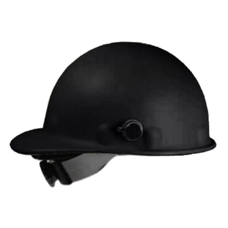 P2HNQRW11 Honeywell Fibre-Metal P2AQRW11 Roughneck Hard Hat, SuperEight Ratchet w/ Quick-Lok – Black - Image 1